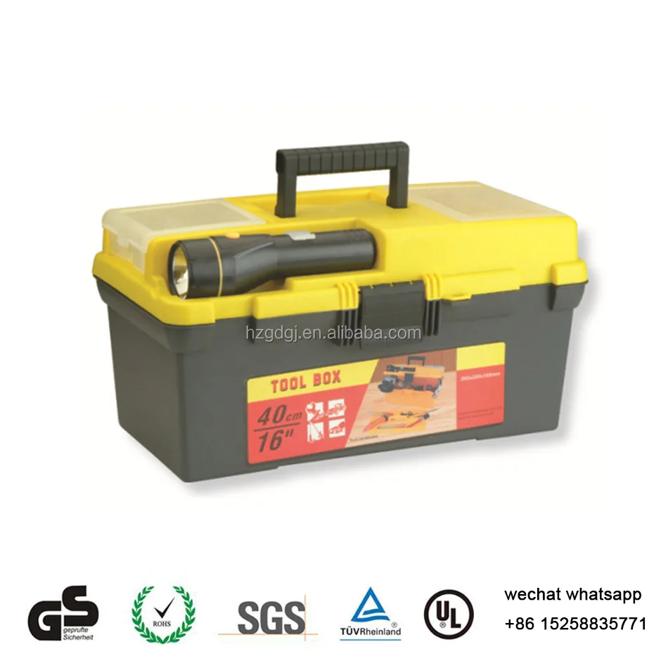 GD2021 Hot style with flashlight plastic fishing tackle box manufacturer