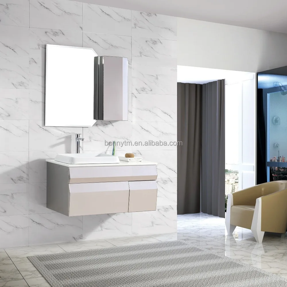 BONNYTM BN-8422 Розовый Цвет Дизайн Дешевые Современные Настенные Набор Для Ванной Комнаты Мебель