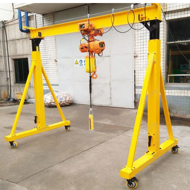 Professional mini mobile workshop gantry crane