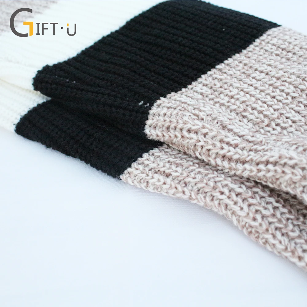 
Giftu 86102# Hot Selling Long Loose Pullover Wool Sweater Woman 