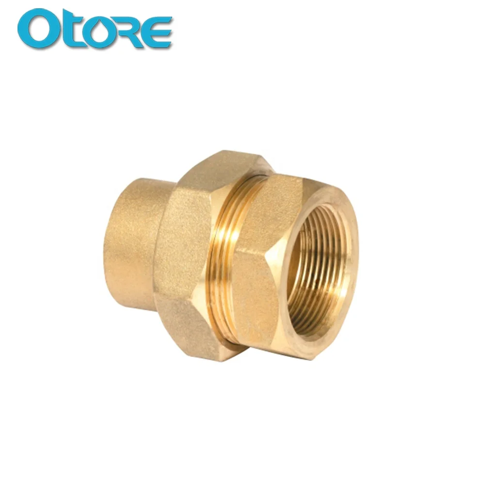 
Cw617n Brass Straight Union Connectors Female Union Pipe Fitting For Copper Tube 