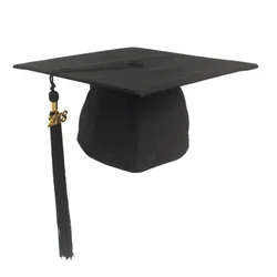 2019 Matte Black Kids Graduation Cap with Tassel