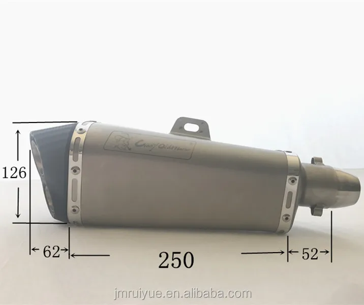 CRAZY OLD MAN motorcycle modified exhaust muffler for 150-400cc exhaust system