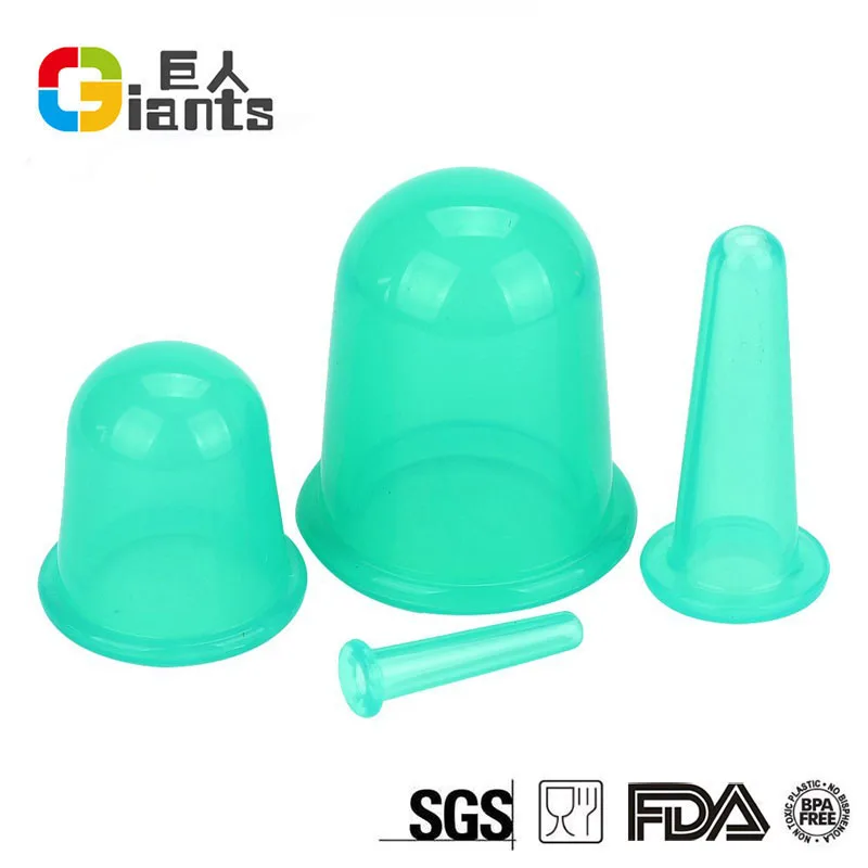 
4 PCS Silicone Cupping cup Set for Chinese Cupping and Massage Therapy 