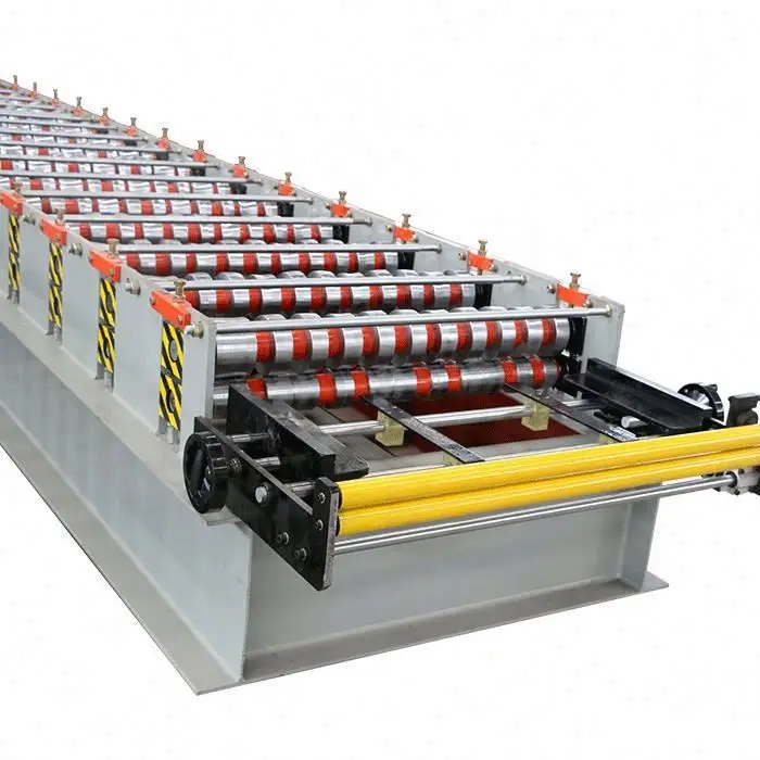 Automatic Step Waved Aluminum Glazed Tile Roof Panel Forming Making Machine