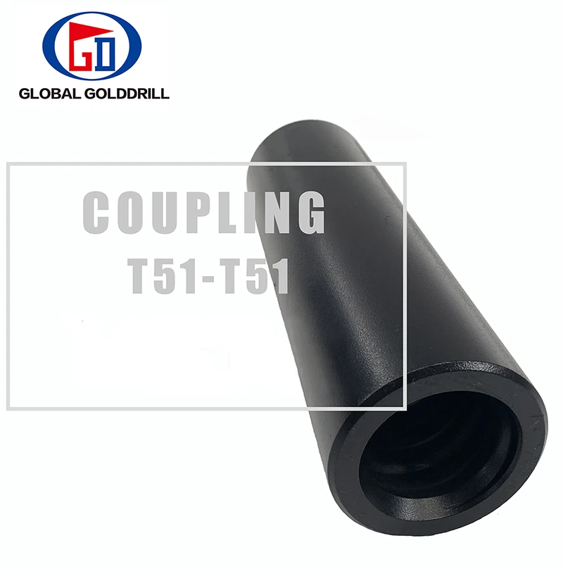Thread R25/R32/R38/T38/T45/T51 Coupling Sleeves for Extension Rod Drilling rig parts