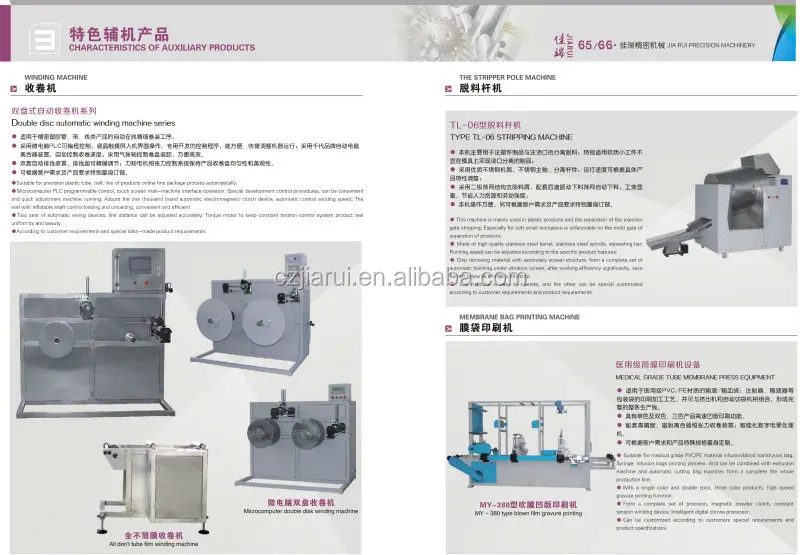  Медицинский мешок для мочи машина производства пленки ПВХ/Производственная линия пластика (ISO9001:2000 CE 2021 новый дизайн)
