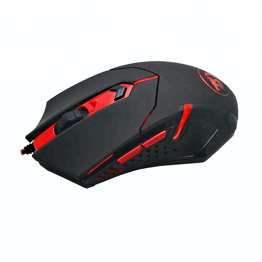 Redragon CENTROPHORUS M601 3200 DPI Gaming Mouse 6D Optical USB Wired Mouse with side buttons for PC Desktop