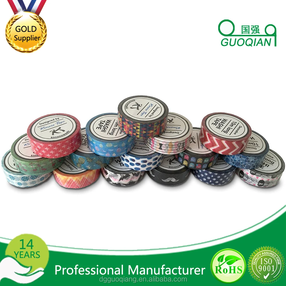 free sample Waterproof Japanese Washi paper printing tape
