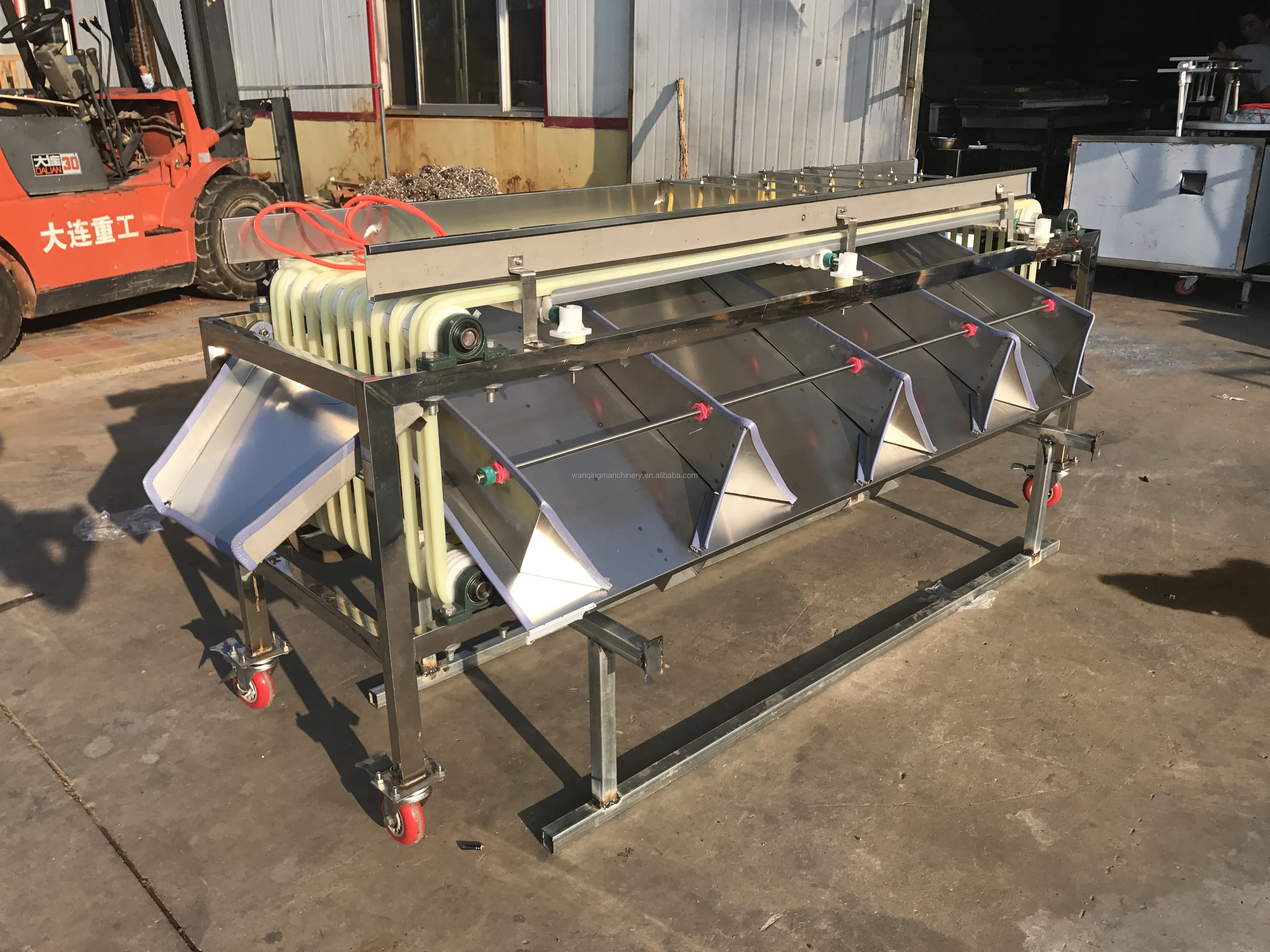 Grading machine used for medjool palm date jujube plums fruit sorting process fruit grading machine electronic