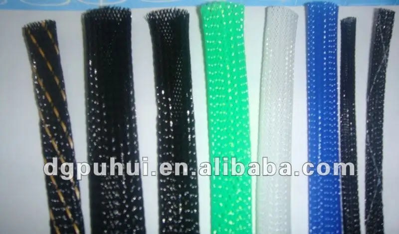Multi-colored Expandable PET Cable Sleeve