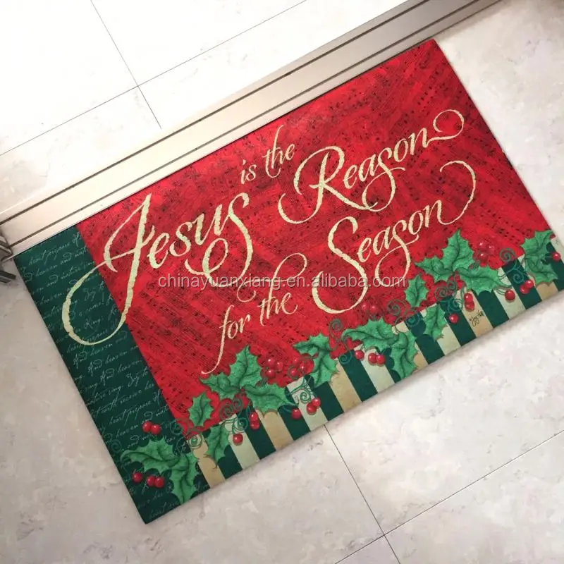 Holiday Decoration Printed Outdoor Christmas Door Mat