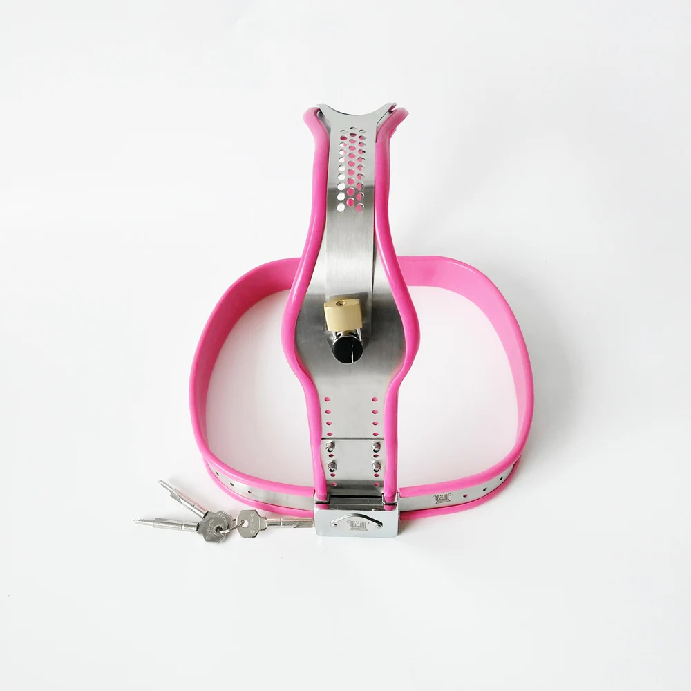 Black emperor SM women with stainless steel chastity lock prevent wolves from cheating beautiful and safe adult toys pink
