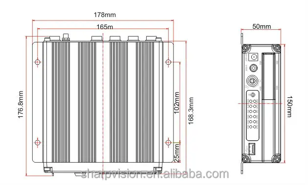 H.264 4-канальный dvr автомобиля с 3 г/4 г, wi-fi, функция g-сенсор
