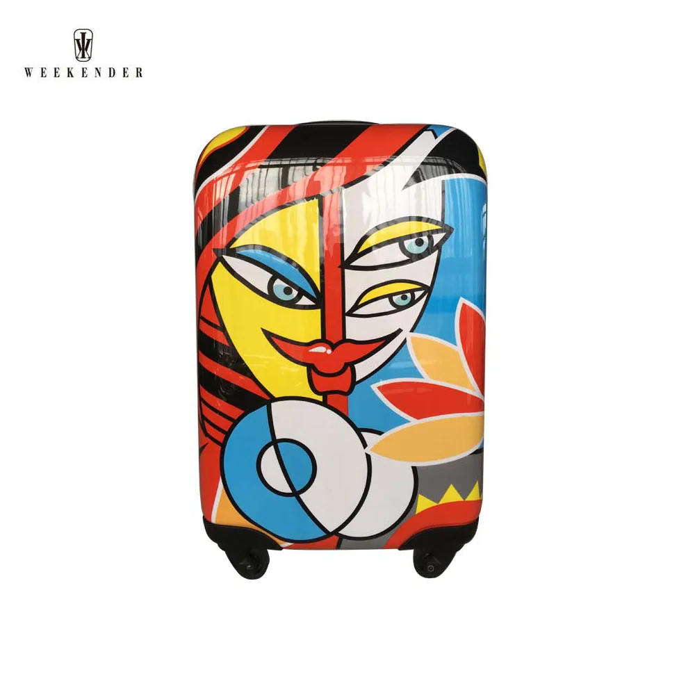 Fashionable Printing Spinner Wheel Polo Aluminium Trolley Luggage