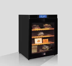 Factory Direct Offer Premium natural wooded Electric cigar cabinet humidor