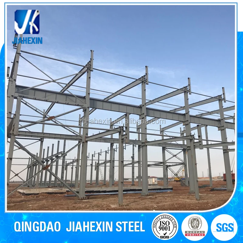 Light prefabricated steel structural roof trusses warehouse