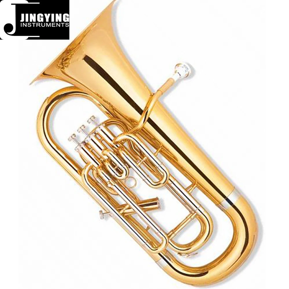 JYEU-E128 standard model 4-key Piston valve Euphonium