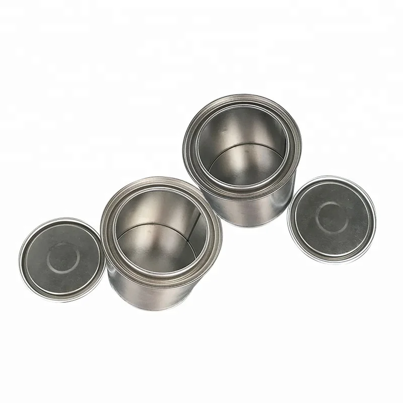 370 ml round empty paint mental tins , tin can manufacturer