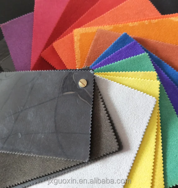 strong color fastness micro-fiber suede fabric leather