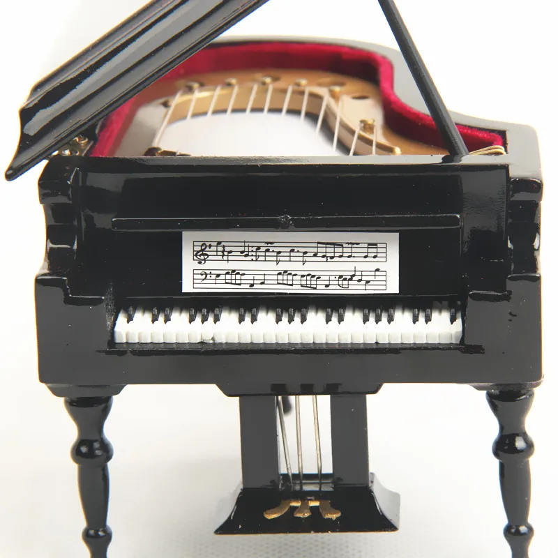 mini grand piano model craft  mini model birthday gift mini piano music box piano