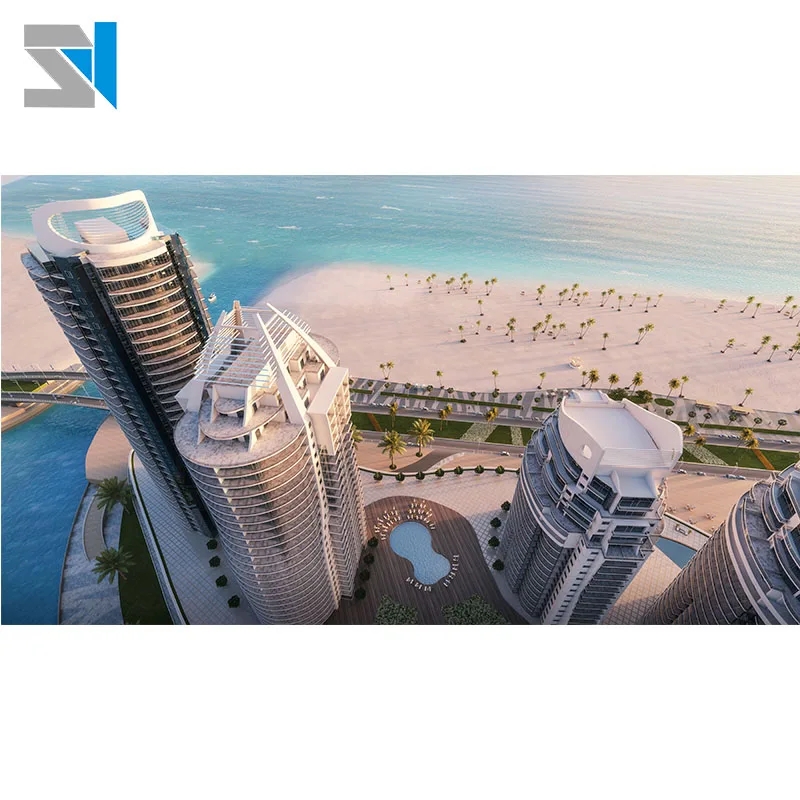 Высокая Реалистичная 3d-архитектурная рендеризация для ландшафта 3d-визуальных