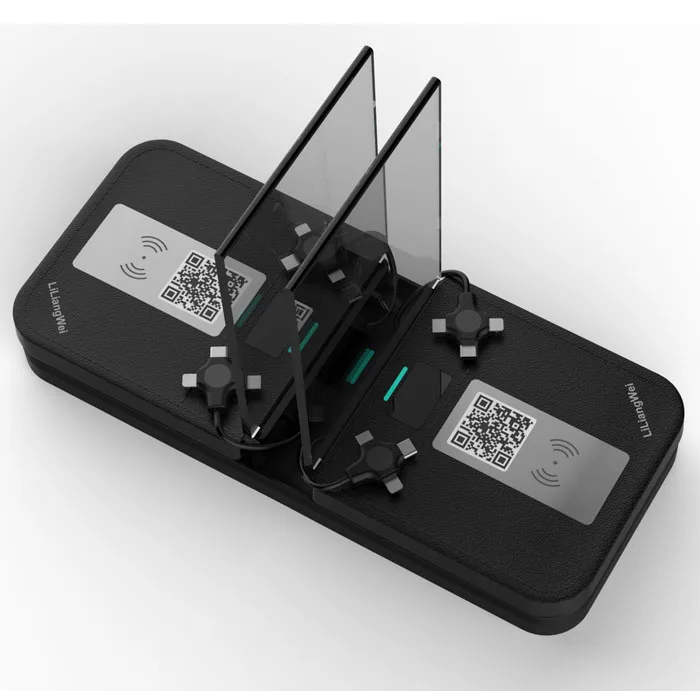 
Restaurant table menu power bank 15000mah wireless sharing power bank charging station 