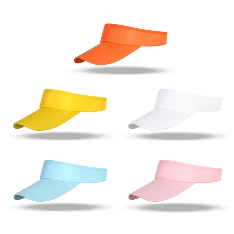 Union promotion customized cotton design your own cheap sun visors hat