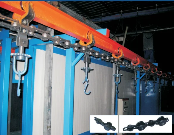 Порошковое покрытие цепной конвейер питания