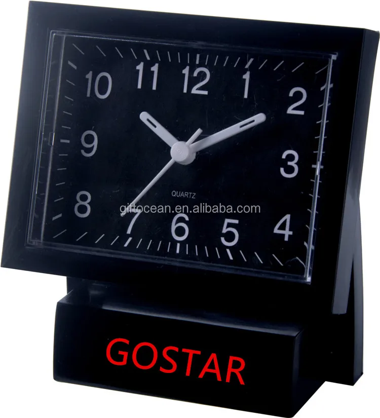 sweep alarm desktop premiums item advertising gift clock