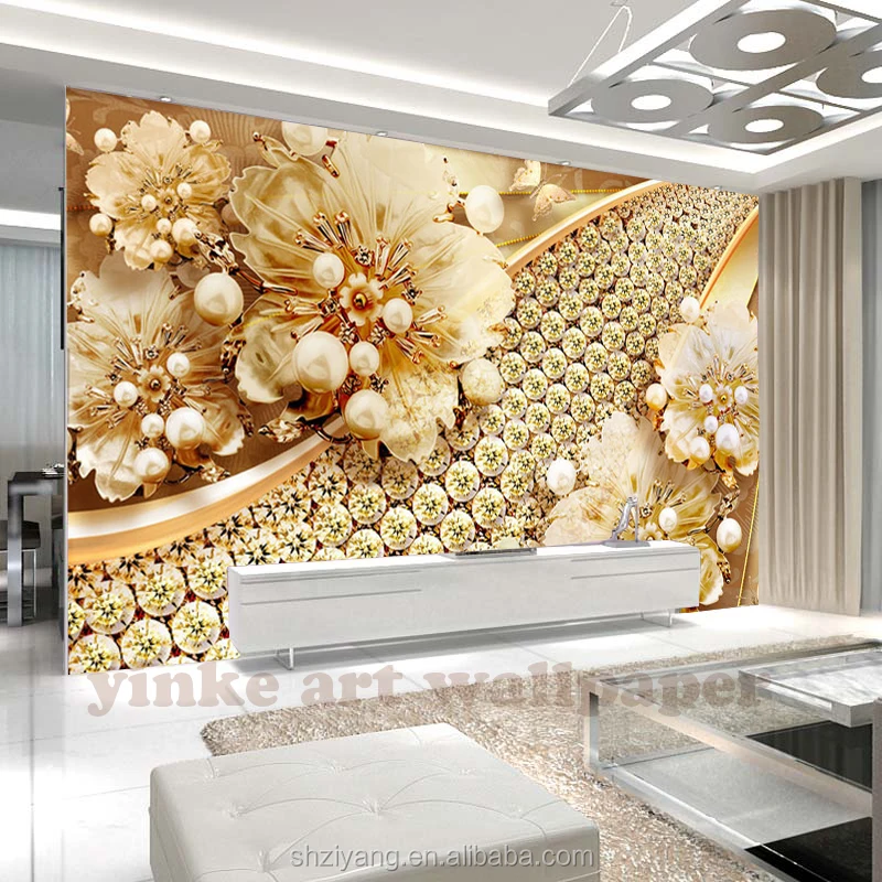
printed cheap 3d wallpaper roll 