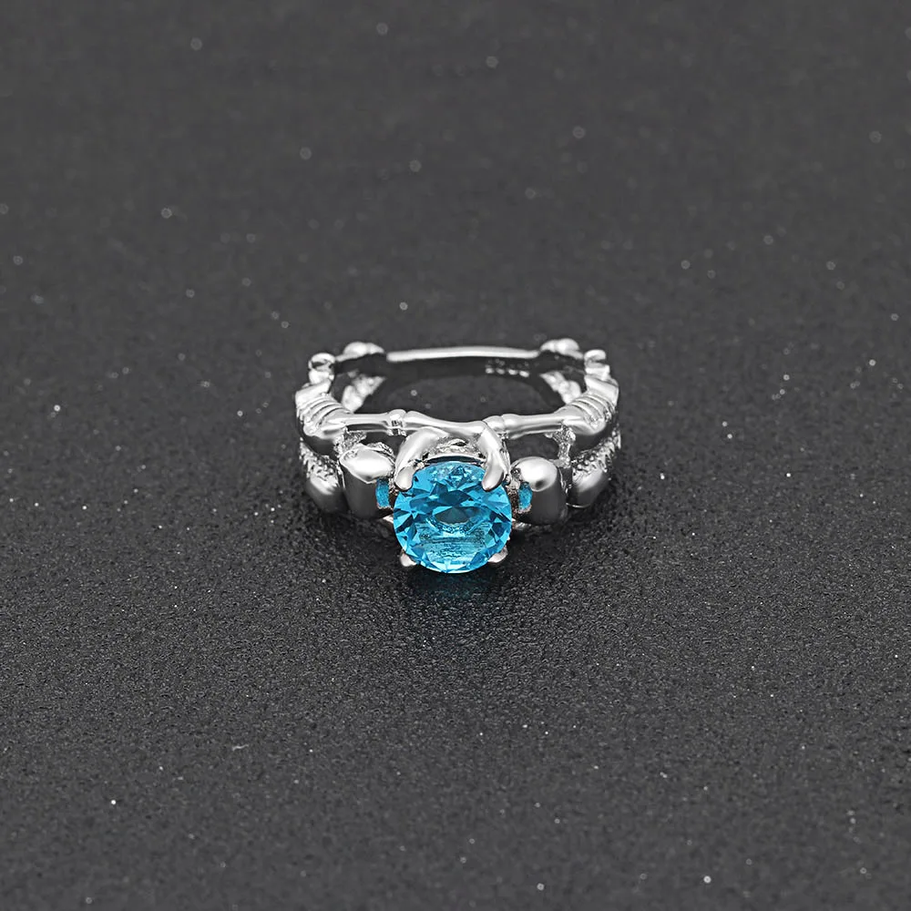 Hainon Latest black ring zircon Skull head shape for gift unisex jewelry diamond engagement ring wholesale