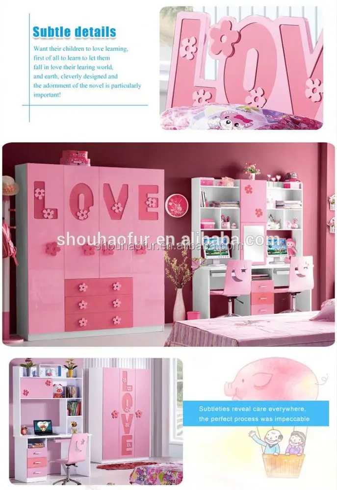 Teenager Bedroom children wooden bedroom furniture