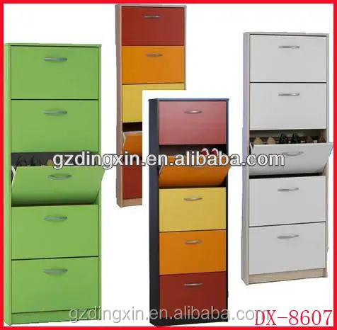 Three to Five layers shoes cabinet shoe rack designs wood amazing cabinet rack (DX-8607)