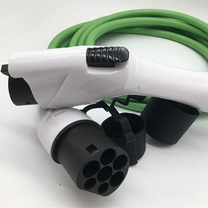 High quality 32Amp 7.0KW SAE j1772  to plug IEC 62196-2 mode3 ev car charger with 5m charging cable