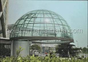 
custom-made large polycarbonate skylight dome with steel frame roof dome 