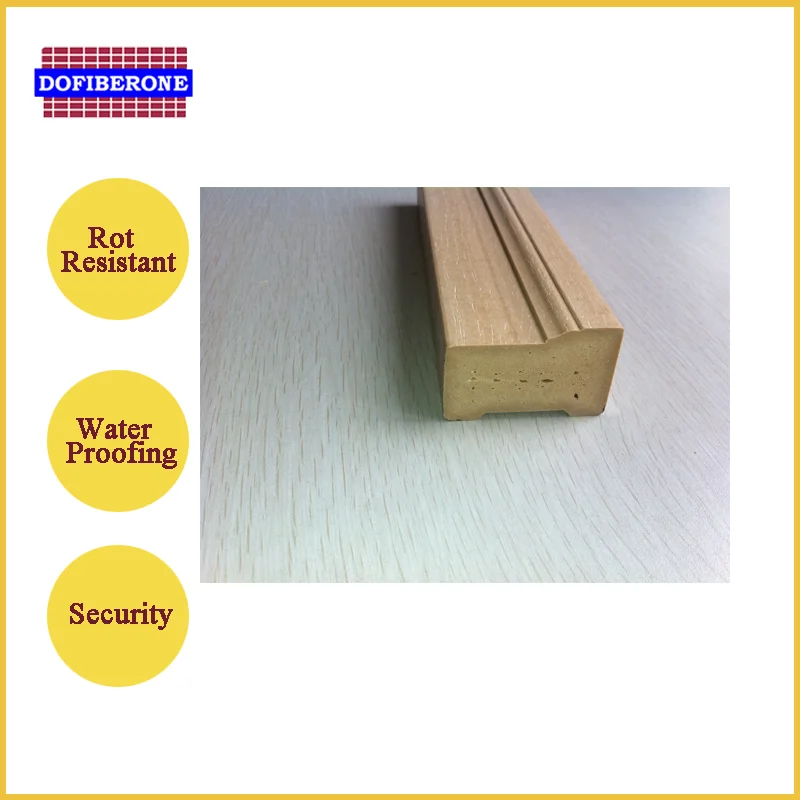 
china suppliers solid WPC door frame pvc film coated door jamb 