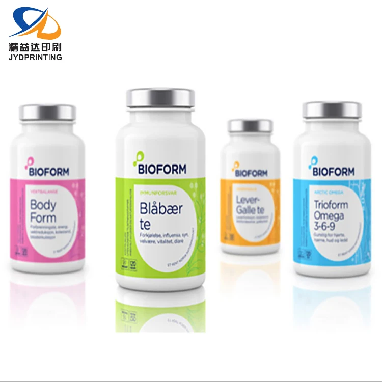 Custom Medicine Bottle Label Manufacture Pill Bottle Medicine Label Maker Hot Selling Medicine Bottle Label