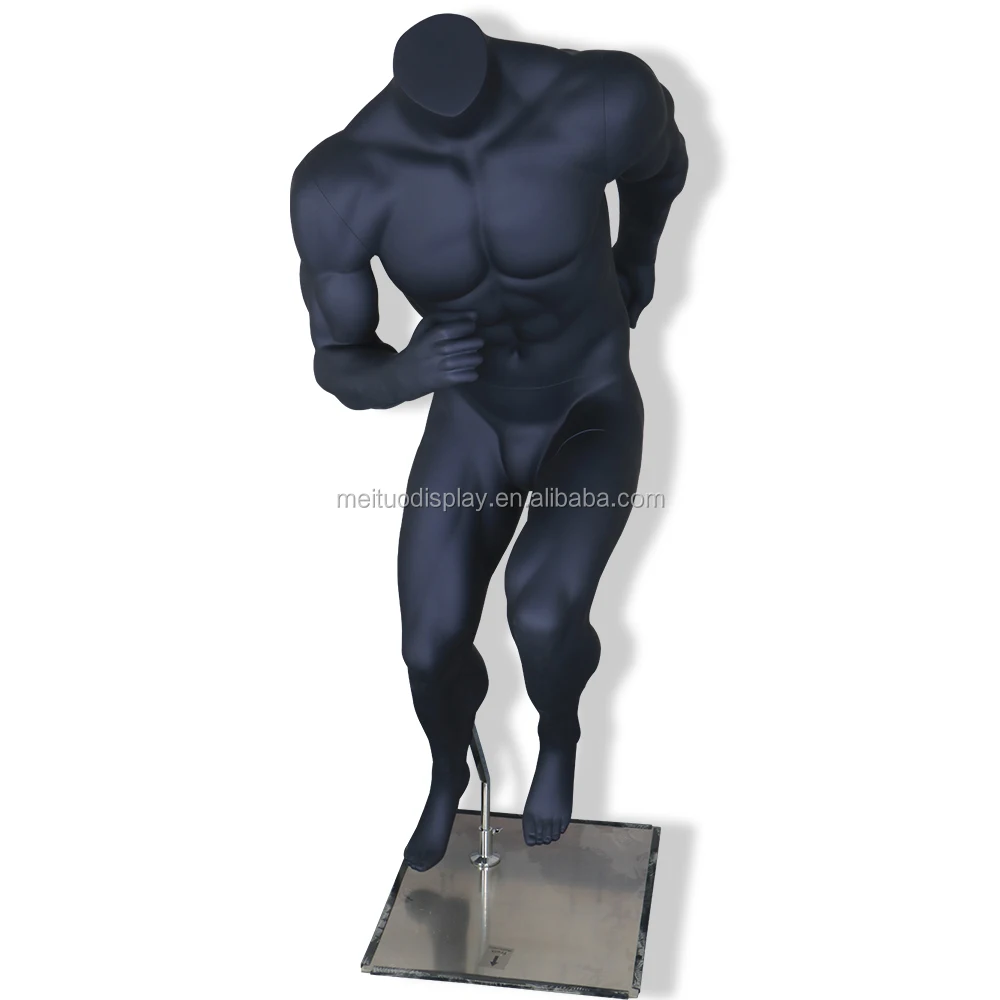 2017 SZ Meituo new arrival black muscular high quality male running sports mannequin