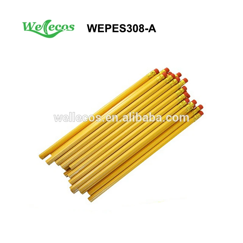 High Quality and Cheap Eco-friendly, could meet EU standard Color Wooden Pencil with Logo Customized