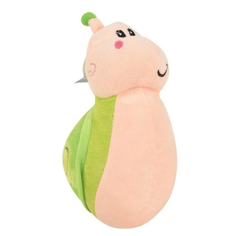Colorful Snail Plush Stuffed Toy Knitted  Cute Animal for Baby