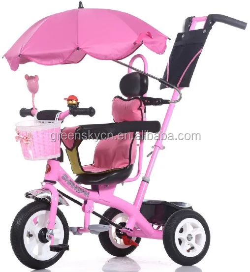 Детский трехколесный велосипед с заднем сиденье для От 1 до 6 лет с завода в Китае