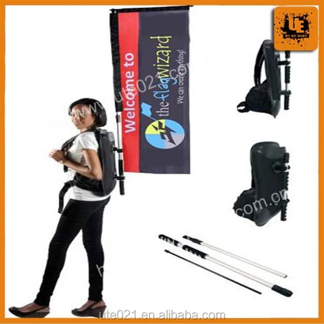 PVC Walking Billboard Advertising Backpack X Banner