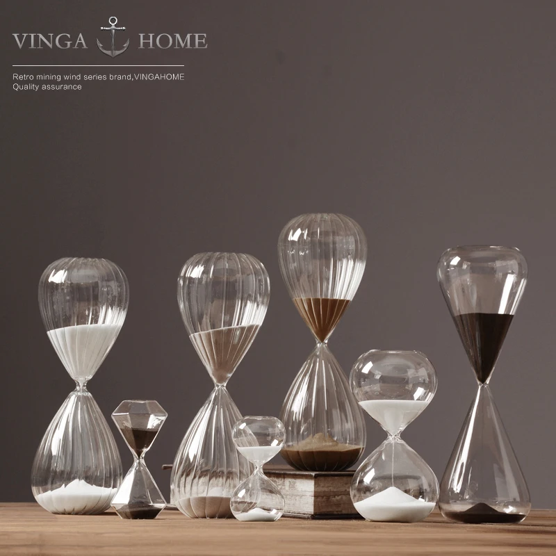 5 minutes 30 minutes creative Glass Hourglass Timer
