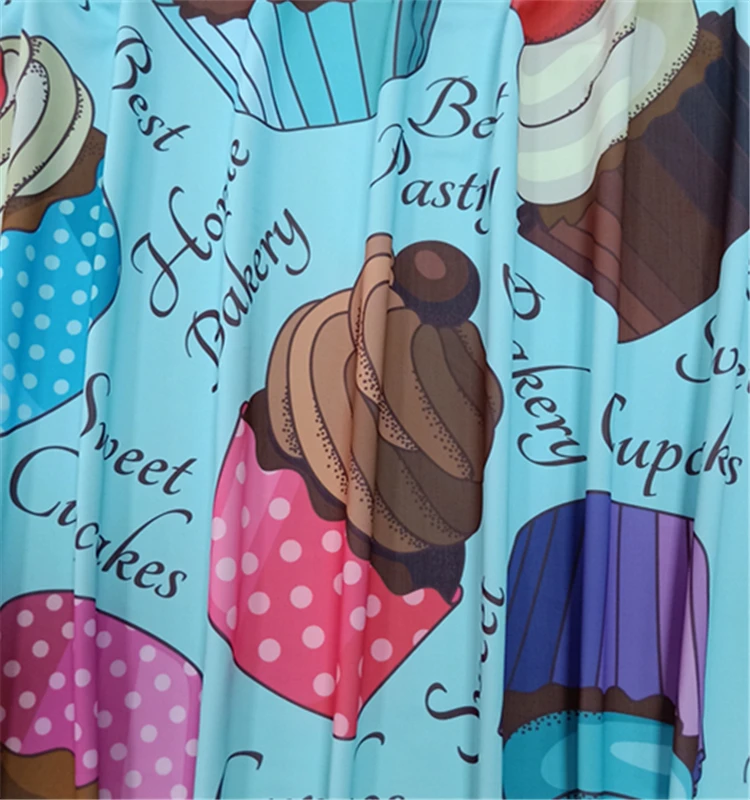 4 Way stretch digital print custom kids nylon spandex fabric swimwear