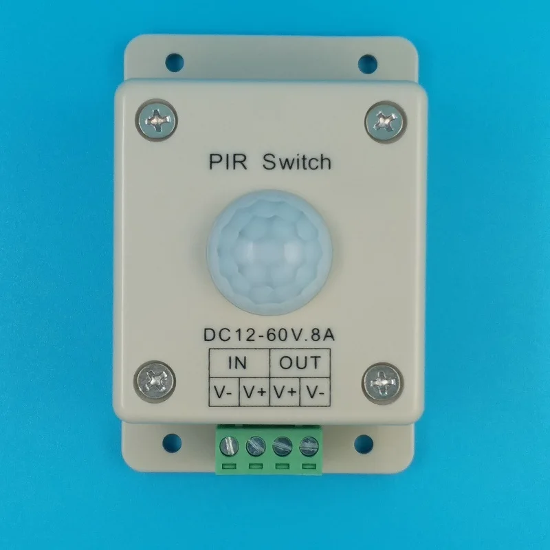 DC12V-60V 8A PIR Infrared Motion Sensor Light Switch Human Body Induction Switch Rectangle Energy saving switch of embedded