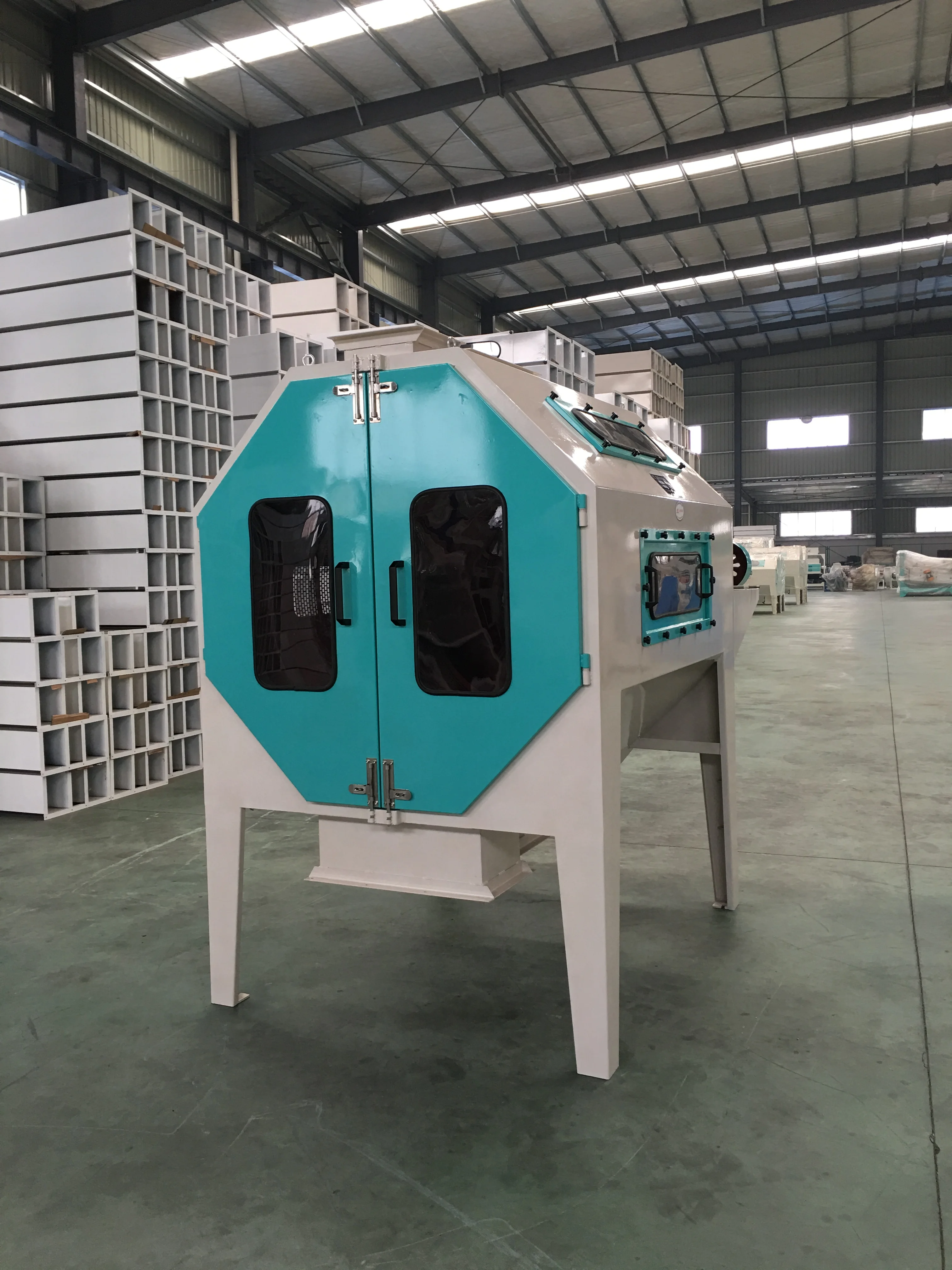 paddy cylindric cleaning sieve drum precleaner machine