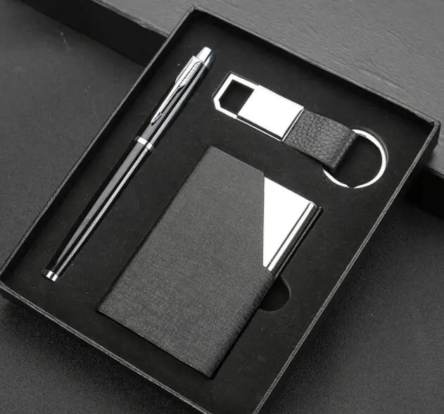 Small MOQ Elegant and beautiful new gift sets include card holder gift set with pen
