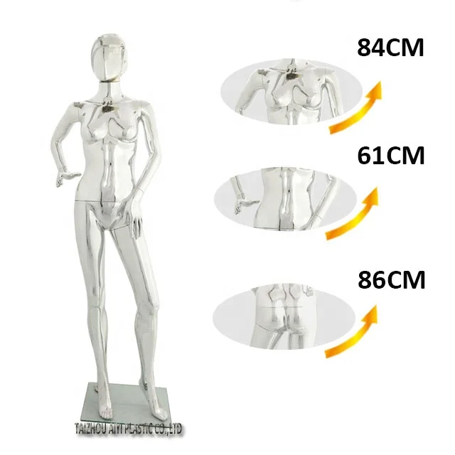 Taizhou AiYi Plastic female ghost mannequin rose gold mannequin  teenage mannequin