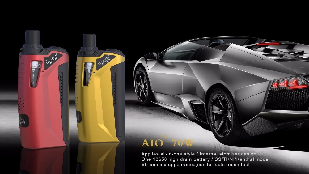 
China supplier!Tesla aio 70w vape electronic cigarette is hot selling 
